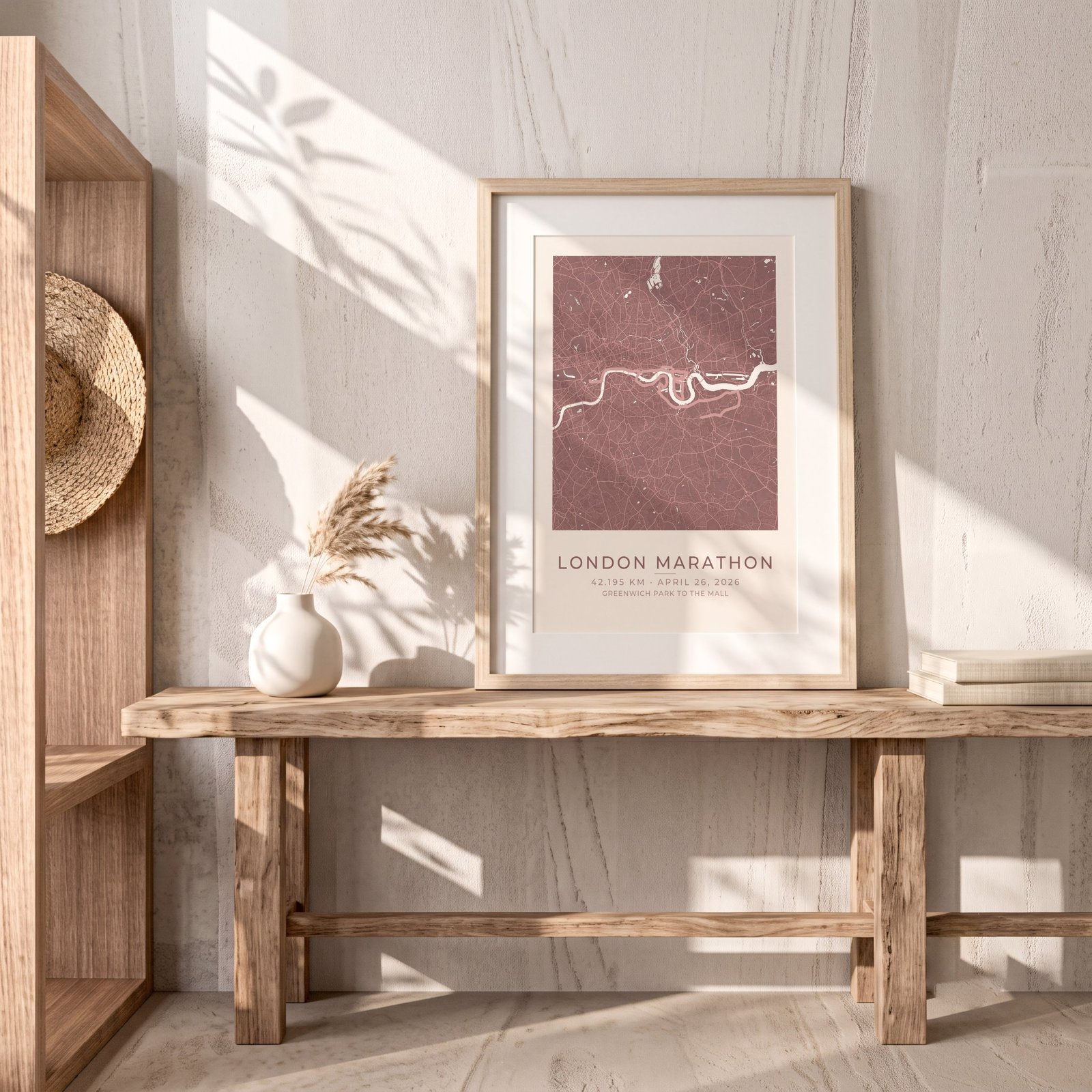 Personalized London Marathon Course Map poster