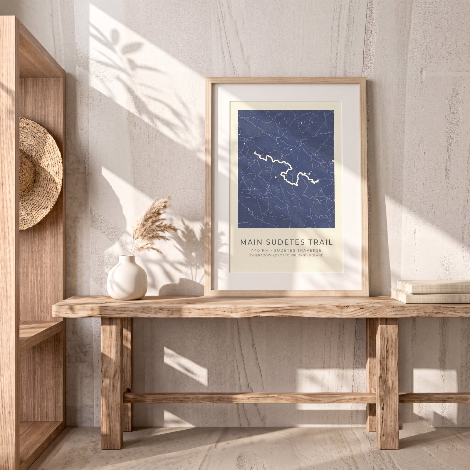 Personalized Main Sudetes Trail (GSS) Map poster