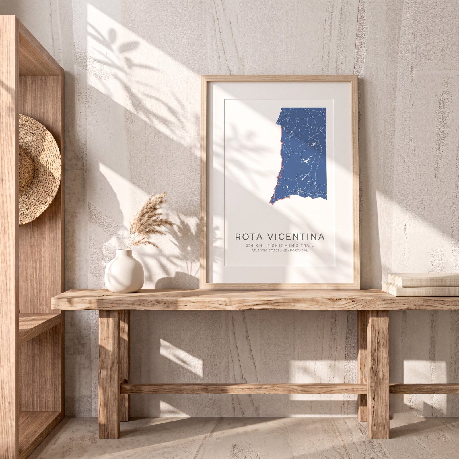 Personalized Rota Vicentina Route Map poster