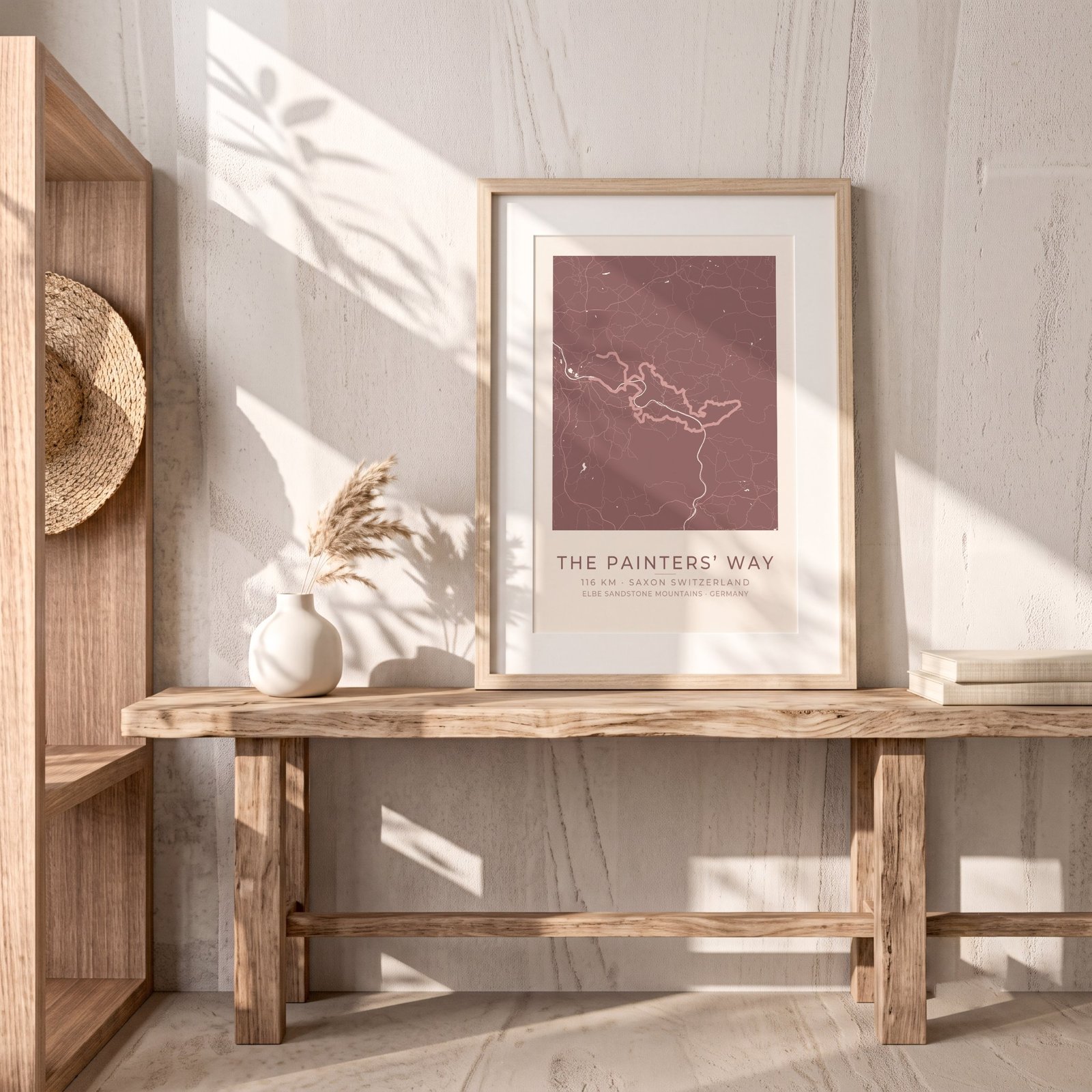 Personalized Malerweg Trail Map (Painters’ Way) poster