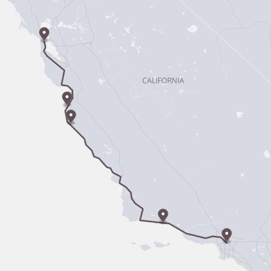 Pacific Coast Highway Road Trip Poster