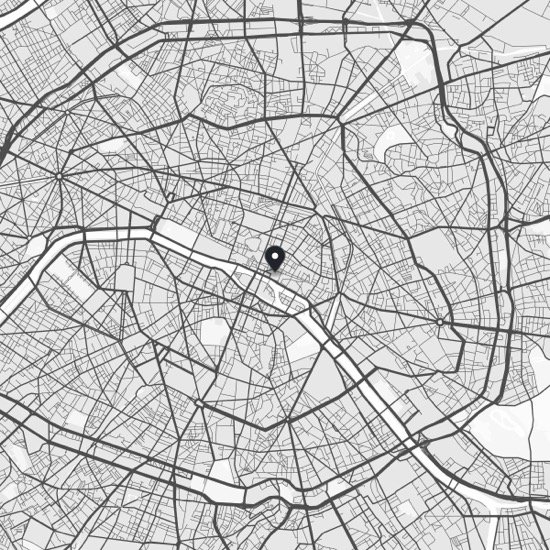Paris Map Poster