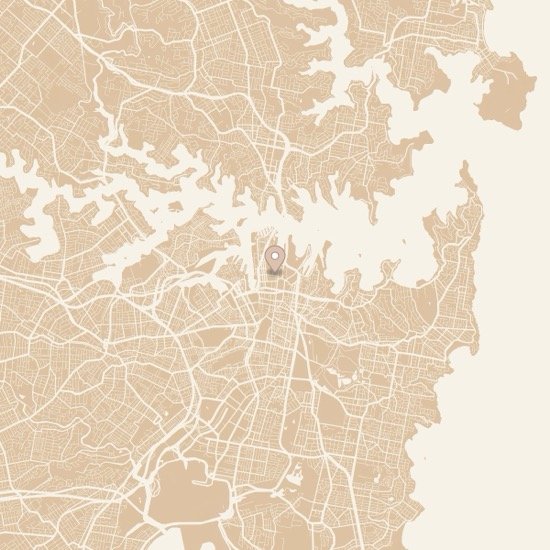 Personalized Sydney city map poster