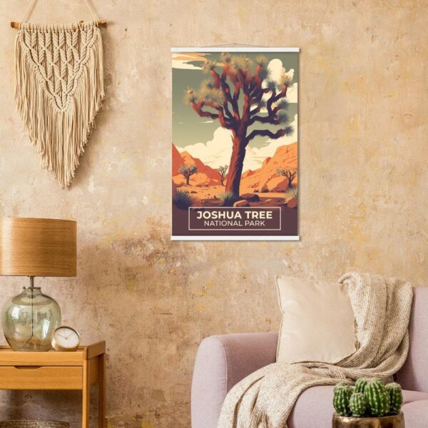 Print Joshua Tree National Park Poster California Park Poster Hike Unique Rock Formations Wall Decor Joshua Trees Art Print USA