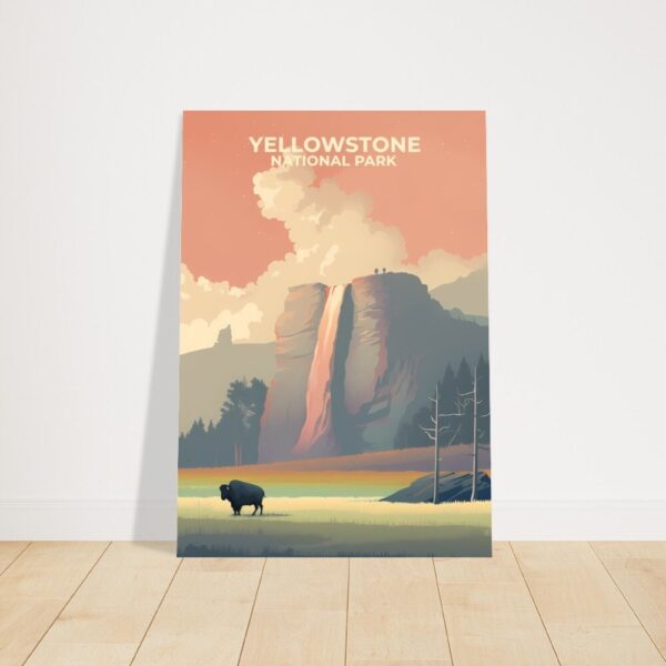 Print Yellowstone National Park Poster Wyoming National Park Wyoming Poster Watch Geysers Wall Decor Wildlife Landscape Art Print USA