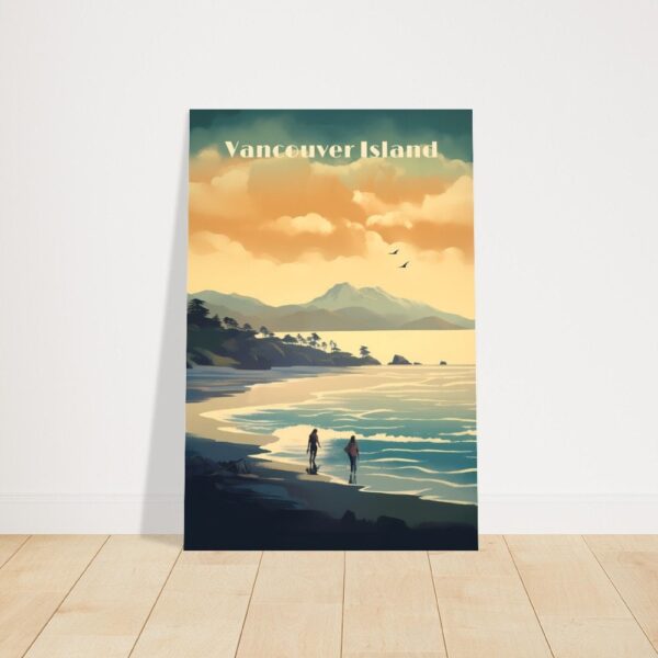 Print Tofino Surfer Poster British Columbia Poster Surf Pacific Coast Wall Decor Wild Waves Art Print Canada