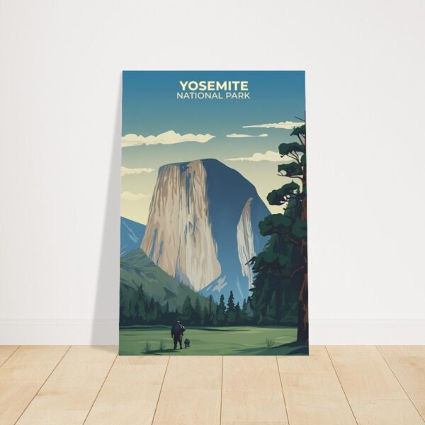 Print Yosemite National Park Poster California National Park California Poster Majestic Cliffs Wall Decor Valley Views Art Print USA