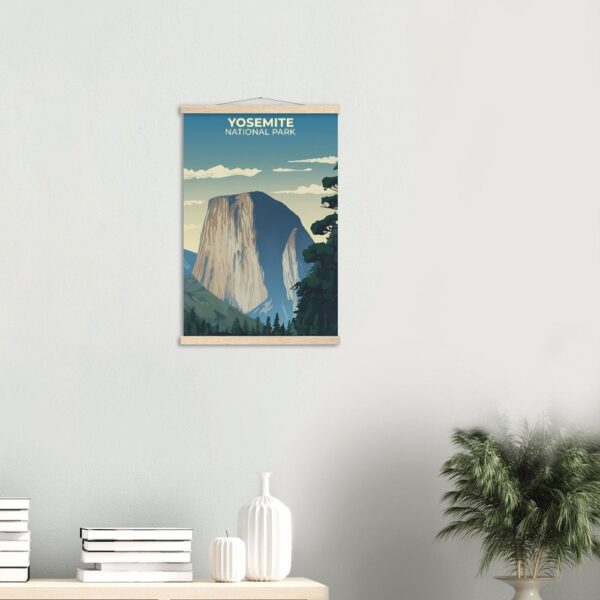 Print Yosemite National Park Poster California National Park California Poster Majestic Cliffs Wall Decor Valley Views Art Print USA