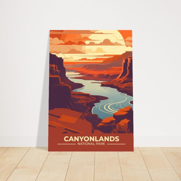 Print Canyonlands National Park Poster Utah National Park Utah Poster Hike Canyon Views Wall Decor Desert Landscape Art Print USA