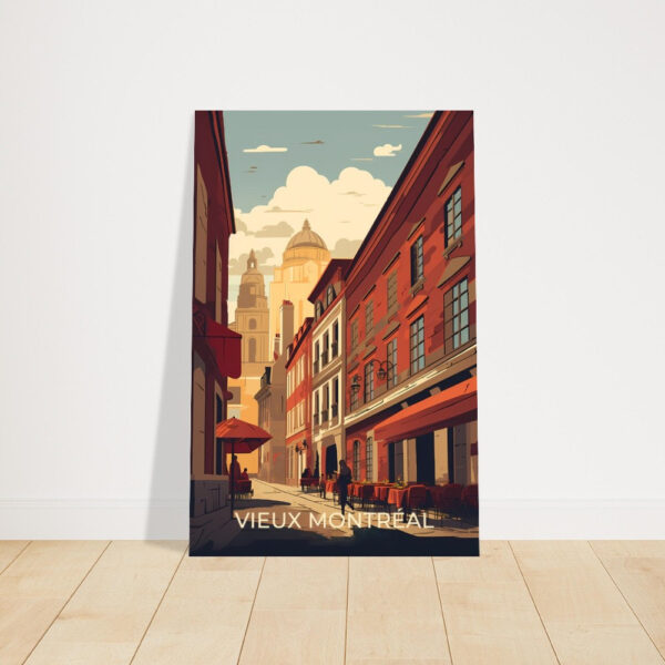 Print Vieux-Montreal Poster Quebec Stroll Historic Streets Quebec Poster Explore Old Port Dining Wall Decor Montréal Walks Art Print Canada