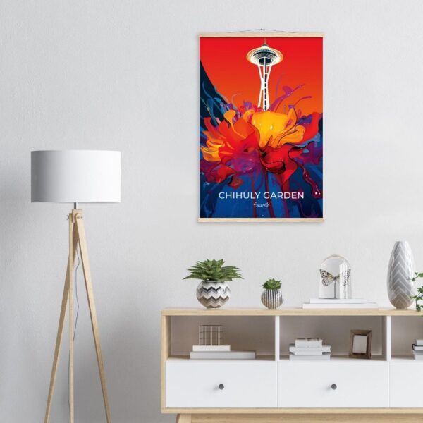 Print Chihuly Garden S Poster Seattle Glass Sculptures Washington Poster Wander Art Installations Wall Decor Botanical Beauty Art Print USA