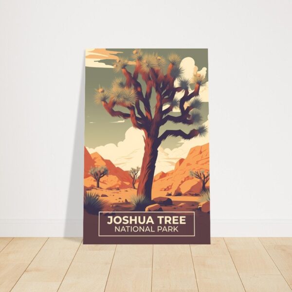 Print Joshua Tree National Park Poster California Park Poster Hike Unique Rock Formations Wall Decor Joshua Trees Art Print USA