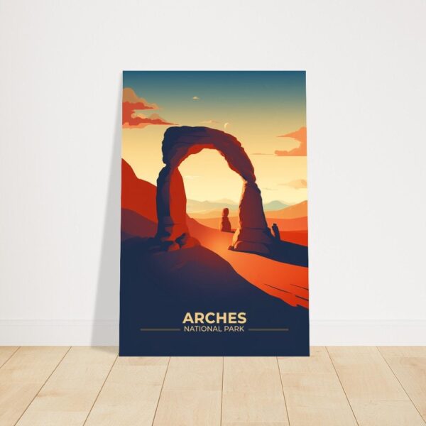 Print Arches National Park Poster Utah National Park Utah Poster Hike Delicate Arch Wall Decor Utah Landscape Art Print USA