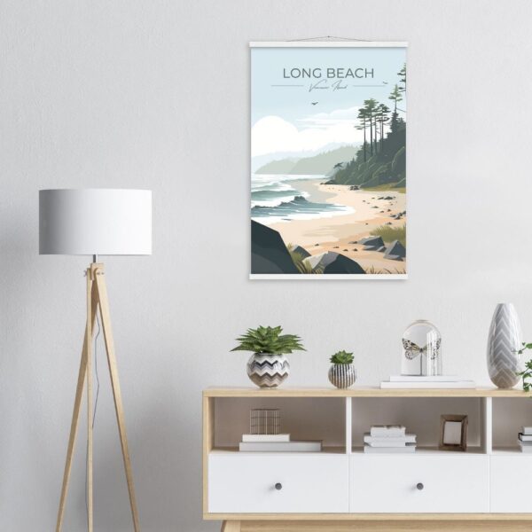 Print Long Beach Poster Tofino British Columbia Poster Surfing Waves Wall Decor Pacific Coast Art Print Canada