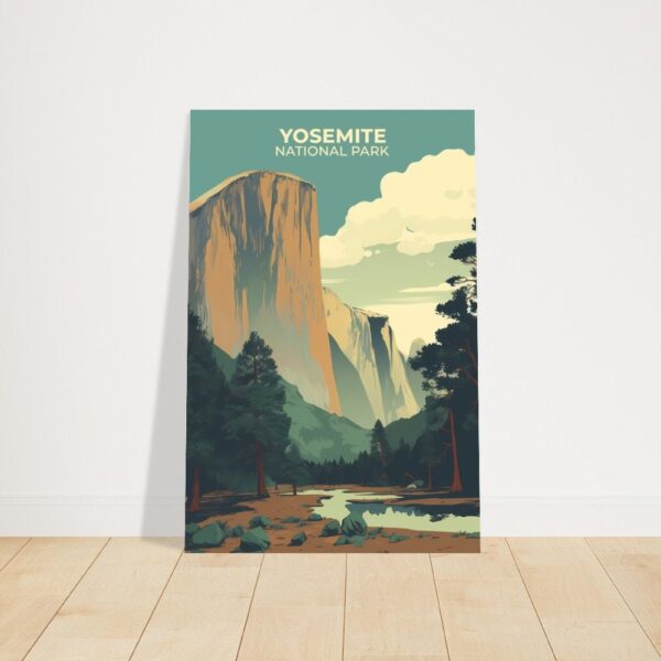 Print Yosemite National Park Poster California National Park California Poster Majestic Cliffs Wall Decor Valley Views Art Print USA