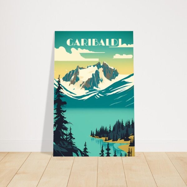 Print Garibaldi Lake Poster British Columbia Poster Hike Alpine Trails Wall Decor Serene Lakeside Camping Art Print Canada