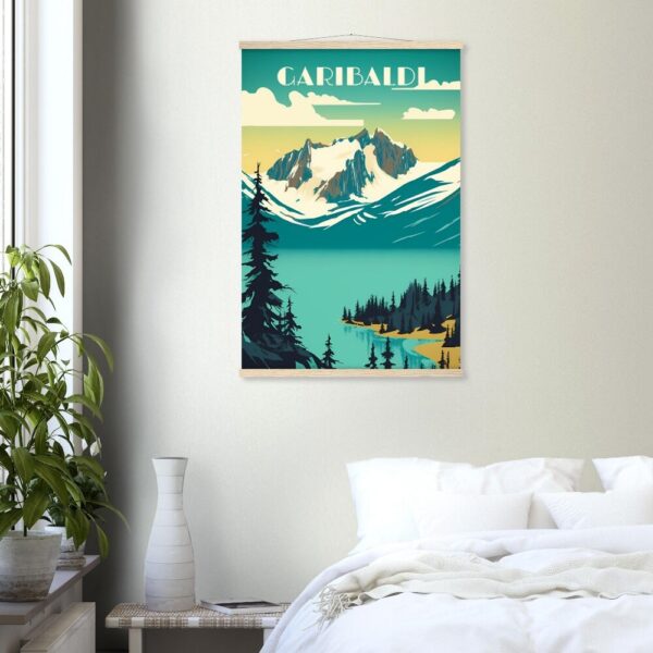 Print Garibaldi Lake Poster British Columbia Poster Hike Alpine Trails Wall Decor Serene Lakeside Camping Art Print Canada