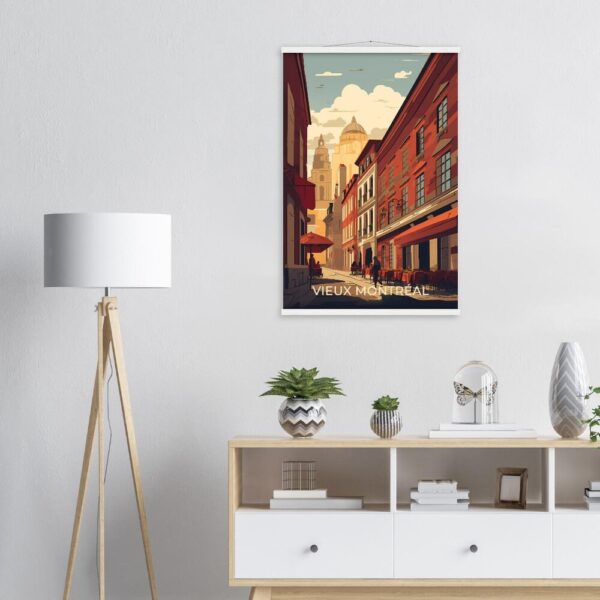 Print Vieux-Montreal Poster Quebec Stroll Historic Streets Quebec Poster Explore Old Port Dining Wall Decor Montréal Walks Art Print Canada