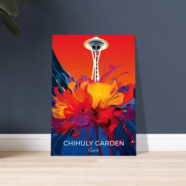 Print Chihuly Garden S Poster Seattle Glass Sculptures Washington Poster Wander Art Installations Wall Decor Botanical Beauty Art Print USA