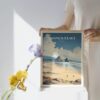 Print Cannon Beach Poster Oregon Wall Decor Beach Art Cannon Beach Poster USA Art Print Ocean Rocky