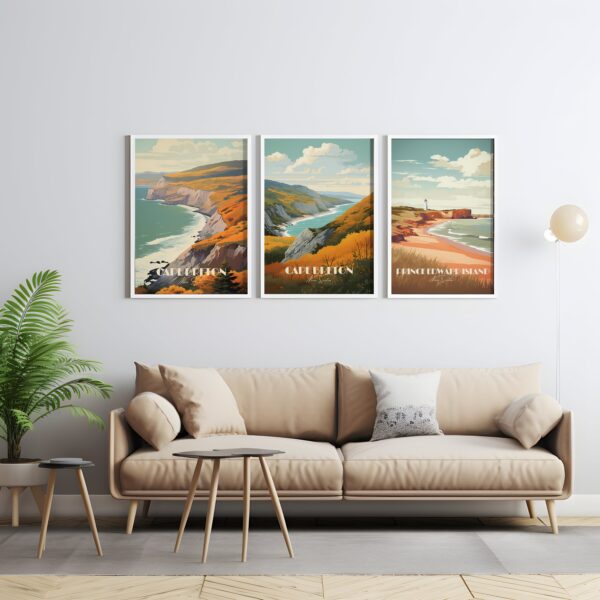 Print Cape Breton Poster Nova Scotia Cabot Trail Drive Nova Scotia Poster Explore Highlands Wall Decor Coastal Art Print Canada