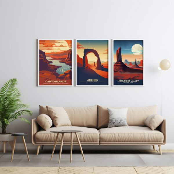 Print Arches National Park Poster Utah National Park Utah Poster Hike Delicate Arch Wall Decor Utah Landscape Art Print USA