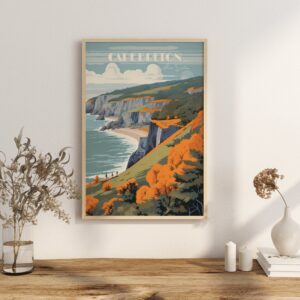 Print Cape Breton Poster Nova Scotia Cabot Trail Drive Nova Scotia Poster Explore Highlands Wall Decor Coastal Art Print Canada