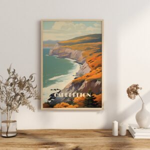 Poster Cape Breton Print Highlands National Park Print Nova Scotia Poster Cliff Ocean Nova Scotia Wall Decor National Park Art Print Canada