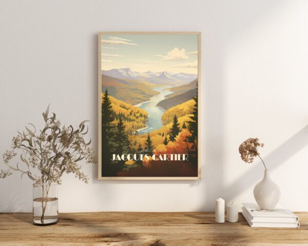 Print Parc de la Jacques-Cartier Quebec Poster Hiking Quebec Wilderness River Views Canadian Nature Art Print Hike Jacques Cartier park