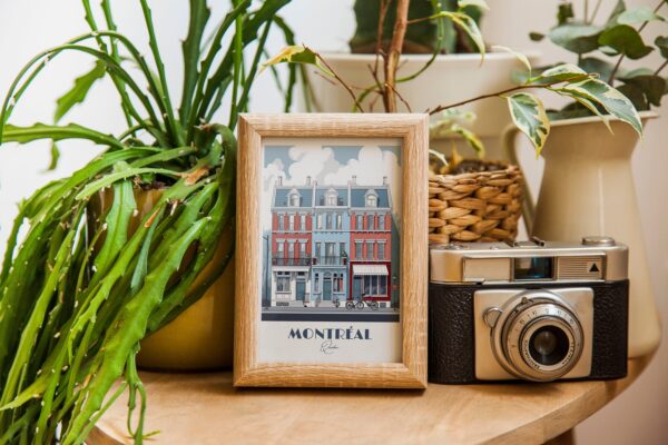 Plateau Mont-Royal Travel Poster | Heart of Montreal Life | Quebec Home Decor | Canadian Urban Neighborhood Wall Art Montréal