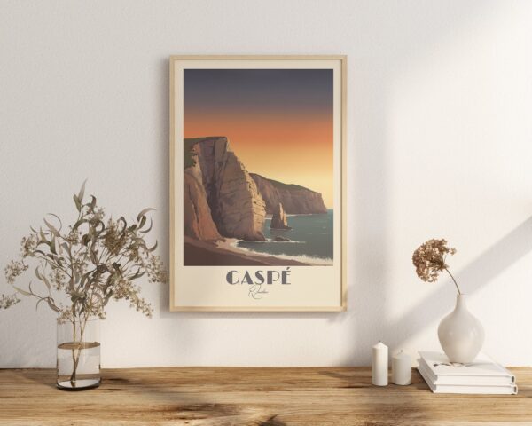 Print Gaspé Quebec Poster Quebec Coastal Beauty Quebec Poster Explore Forillon Park Wall Decor Gaspé Peninsula Views Art Print Canada