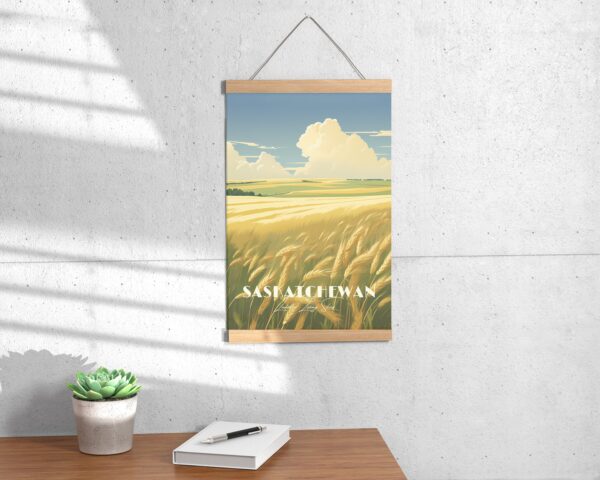 Print Saskatchewan plain Poster Meadow Landscape Views Wall Decor Living Skies Art Print Canada poster Vintage wall art Regina