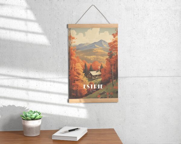 Print L'Estrie Quebec Poster Eastern Townships Scenic Landscapes Quebec Wall Decor Nature estrie hike Art Print Canada vintage