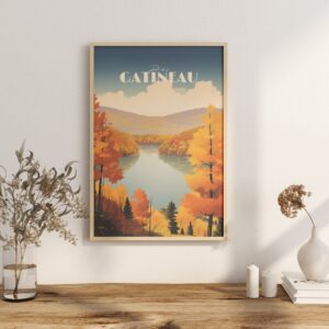 Print Parc de la Gatineau Poster Nature Escape Quebec Wall Decor Scenic Wilderness Art Print Canada poster Ottawa Hike print Nature Vintage