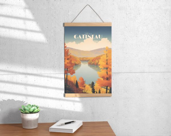 Print Parc de la Gatineau Poster Nature Escape Quebec Wall Decor Scenic Wilderness Art Print Canada poster Ottawa Hike print Nature Vintage