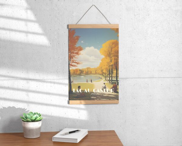 Print Lac au Castor, Montreal Poster Beaver Lake Scenic Views Wall Decor Urban Nature Mont Royal art lake castor Art Print Canada Fall