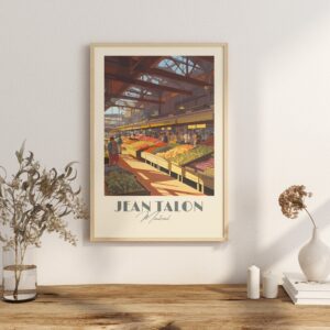 Print Jean-Talon Market, Montreal Poster Market Wall Decor Local Culture Art Print Canada Quebec Shopping Poster Boulevard Saint-Laurent