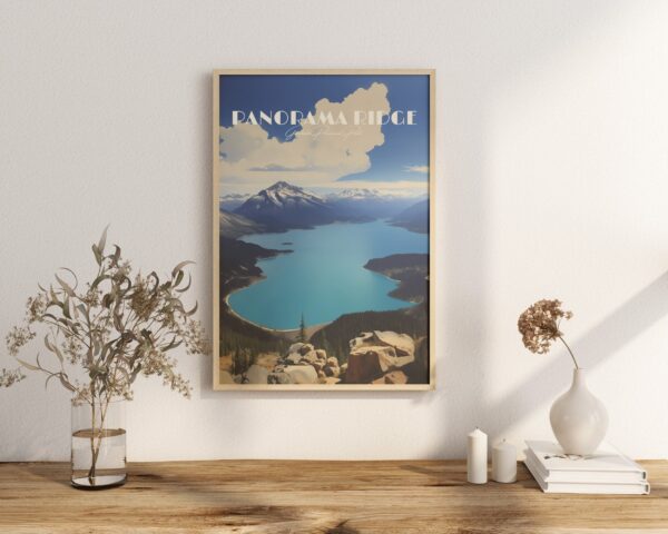 Print Garibaldi Lake Panorama Ridge Poster - British Columbia - Wall Decor Alpine Adventure Art Print Canada Hiking Camping Lake Trail