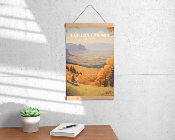 Print Lac des Cygnes Charlevoix Québec Hike Sepaq Poster Provincial Park Lac Mountain Saint Laurent Poster Fall Automne Print maple Leaf