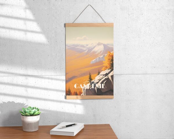 Print Parc de la Gaspésie Quebec Hike Mountain National Park Outside Camping Wood Moose Poster Print maple Leaf Fall Bic Canada