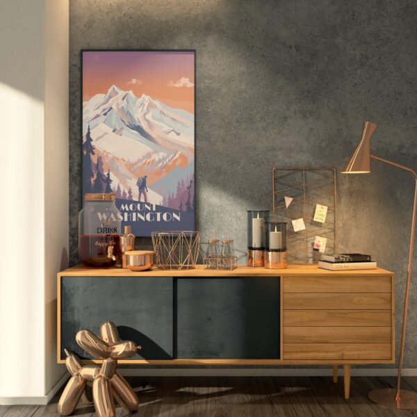 Print Mount Washington, BC Poster British Columbia Ski Winter Snow Poster Vancouver Island Poster mountain Hiking print