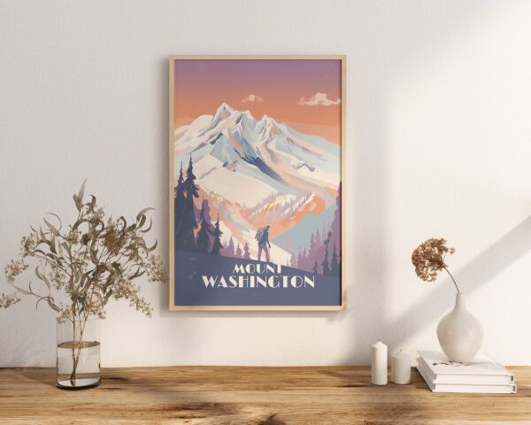 Print Mount Washington, BC Poster British Columbia Ski Winter Snow Poster Vancouver Island Poster mountain Hiking print