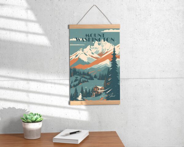 Print Mount Washington, BC Poster British Columbia Ski Winter Snow Poster Vancouver Island Poster mountain Hiking print