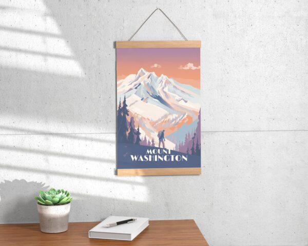 Print Mount Washington, BC Poster British Columbia Ski Winter Snow Poster Vancouver Island Poster mountain Hiking print