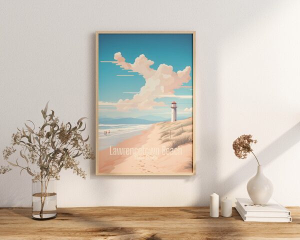 Poster Lawrencetown Beach print Nova Scotia Travel Poster Scenic Coastal Views Art Print Nature Wall Decor Adventure Gifts