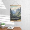 Poster Gertrude Saddle Track print Fiordland New Zealand Travel Poster Scenic Hiking Views Art Print Nature Wall Decor Adventure Gifts