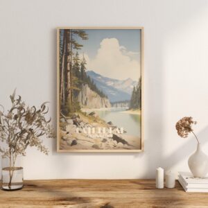 Poster Cathedral Provincial Park print British Columbia Travel Poster Scenic Nature Views Art Print Wall Decor Adventure Gifts