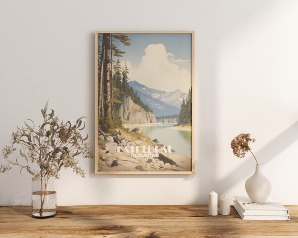 Poster Cathedral Provincial Park print British Columbia Travel Poster Scenic Nature Views Art Print Wall Decor Adventure Gifts