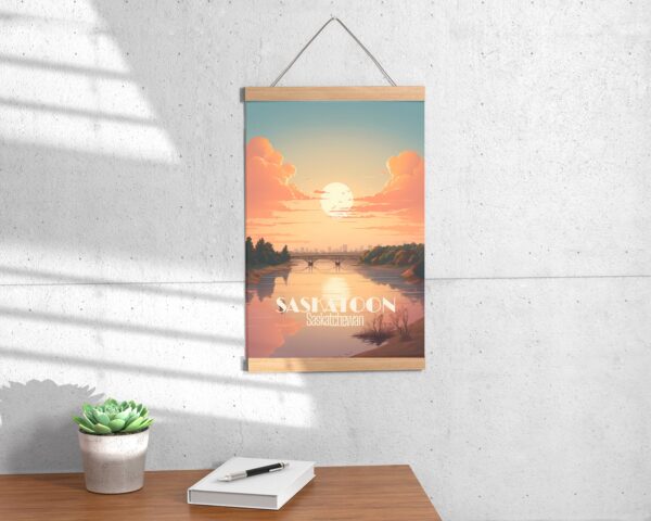 Poster Saskatoon print Saskatchewan Travel Poster Scenic City Views Art Print Wall Decor Adventure Gifts