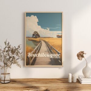 Poster Kouchibouguac National Park print New Brunswick Travel Poster Scenic Nature Views Art Print Wall Decor Adventure Gifts